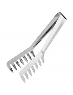 Tradineur - Pinzas para ensalada/espaguete - Fabricado acero inoxidable - Utensilio para la cocina - Longitud de 20,5 cm