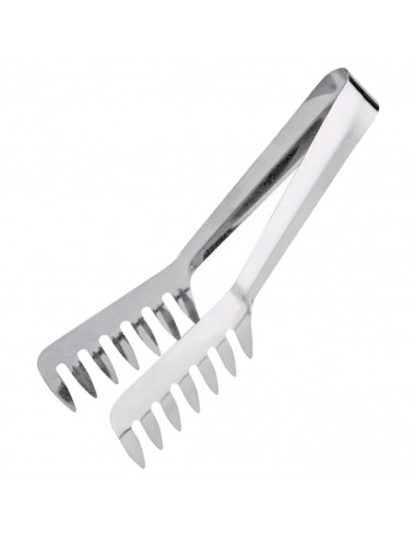 Tradineur - Pinzas para ensalada/espaguete - Fabricado acero inoxidable - Utensilio para la cocina - Longitud de 20,5 cm