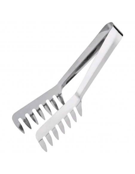 Tradineur - Pinzas para ensalada/espaguete - Fabricado acero inoxidable - Utensilio para la cocina - Longitud de 20,5 cm