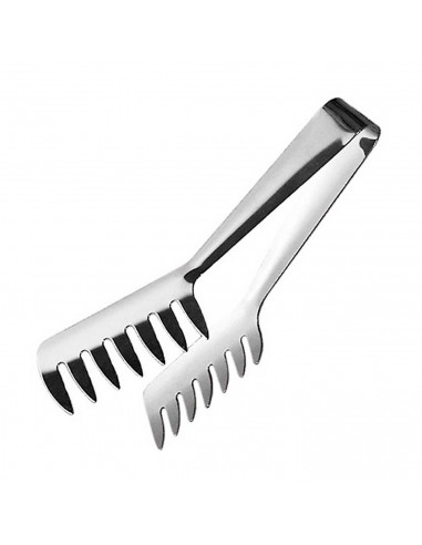 Tradineur - Pinzas para ensalada/espaguete - Fabricado acero inoxidable - Utensilio para la cocina - Longitud de 20,5 cm