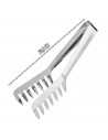 Tradineur - Pinzas para ensalada/espaguete - Fabricado acero inoxidable - Utensilio para la cocina - Longitud de 20,5 cm
