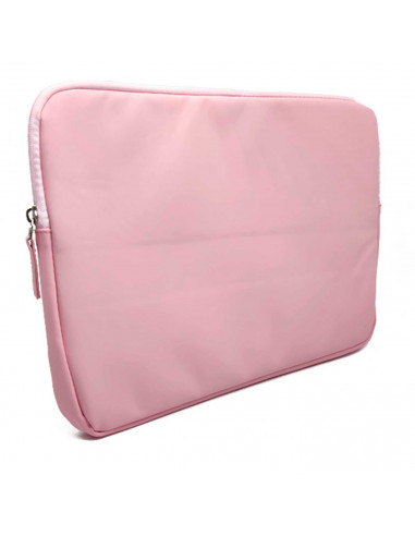 Tradineur - Funda para ordenador portátil de 13/13.3/14" pulgadas - Fabricación en poliéster - Interior extrasuave - Color rosa