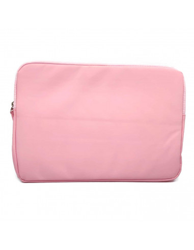 Tradineur - Funda para ordenador portátil de 13/13.3/14" pulgadas - Fabricación en poliéster - Interior extrasuave - Color rosa
