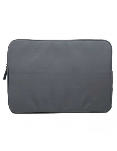 Tradineur - Funda para ordenador portátil de 13/13.3/14" pulgadas - Fabricación 100% poliéster - simulación piel - Color Negro