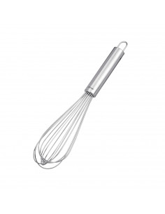 Tradineur - Batidor varilla profesional en acero inoxidable - 30 cm - 8 Varillas