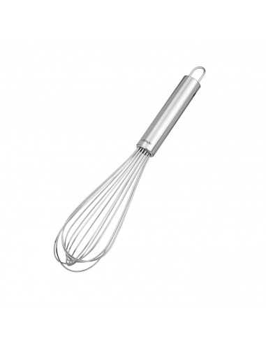 Tradineur - Batidor varilla profesional en acero inoxidable - 30 cm - 8 Varillas