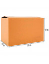 Tradineur - Caja de embalaje de cartón, mudanzas, cartón reforzado y resistente, plegable y reutilizable, envío paquetes, almace