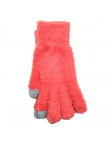 Tradineur - Guantes con pelaje de 20 cm - Fabricado en nilón extrasuave y cálido - Accesorios para otoño e invierno - Diseño Ale