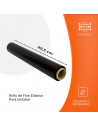 Tradineur - Film elástico para paletizar y embalar, protector extensible de embalaje para mudanzas, almacenes, maletas de viaje,