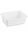 Tradineur - Set de 4 bandejas frigoríficas de almacenamiento, plástico, reutilizables, servir comida, aperitivos, fabricado en E