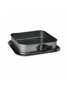 Lifestyle - Molde de horno desmontable, cuadrado con bandeja y doble capa antiadherente - 24 cm