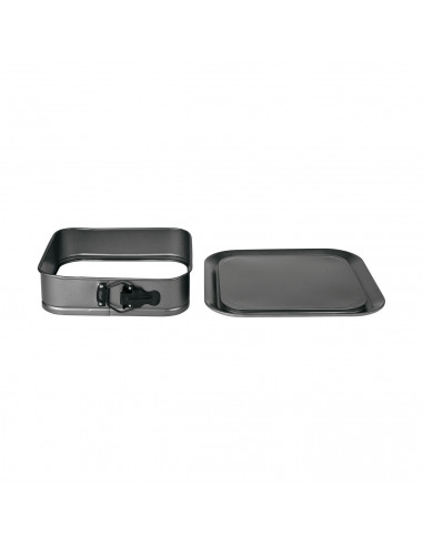 Lifestyle - Molde de horno desmontable, cuadrado con bandeja y doble capa antiadherente - 24 cm