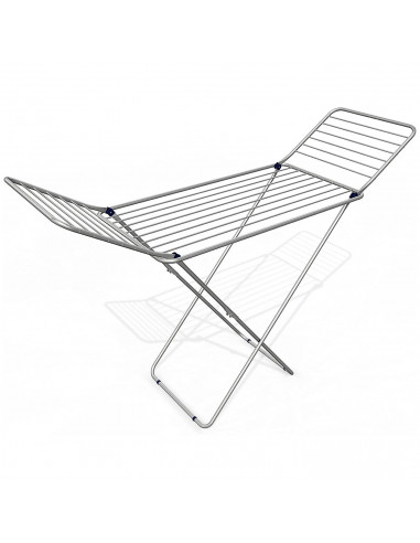 Tradineur - Tendedero plegable de aluminio con 20 metros espacio de tendido, soporte para tender ropa, patas antideslizantes (Pl