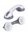 Tradineur - Tirador con ventosas, asa para baño, apoyabrazos de ducha portátil, plástico, no requiere taladro, gran resistencia,