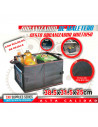 Tradineur - Organizador de maletero de coche, bolsa de almacenamiento plegable para vehículo, poliéster, incluye asas y bolsillo