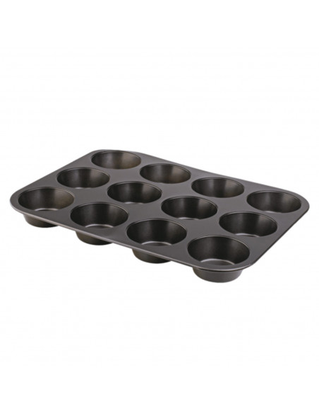 Bandeja con 12 mini moldes de flan de 35 x 3 x 26,5 cm antiadherente. Moldes especial para horno para realizar labores de cocina Bandeja con 12 mini moldes de flan de 35 x 3 x 26,5 cm antiadherente. Moldes especial para horno para realizar labores de cocina