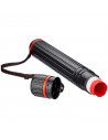 Tradineur - Tubo portaplanos extensible de 64 a 100 cm con correa de transporte, plástico, almacenamiento planos, documentos, lá