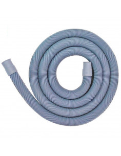 Tradineur - Manguera de plástico para lavadora, modelo universal, toma de entrada, suministro de agua, fácil de colocar (Gris -