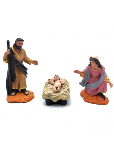 Tradineur - Set de 5 figuras del nacimiento de belén - Fabricado en Durexina - Figuras decorativas divertidas para nacimiento, n