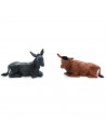 Tradineur - Set de 5 figuras del nacimiento de belén - Fabricado en Durexina - Figuras decorativas divertidas para nacimiento, n