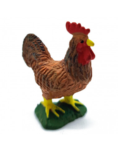 Tradineur - Figura de gallina para belén - Fabricado en Durexina - Figuras decorativas divertidas para nacimiento, decoración na