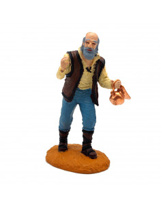 Tradineur - Figura de un bodeguero para belén - Fabricado en Durexina - Figuras decorativas divertidas para nacimiento, navidad,