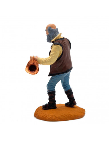 Tradineur - Figura de un bodeguero para belén - Fabricado en Durexina - Figuras decorativas divertidas para nacimiento, navidad,