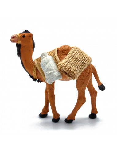 Tradineur - Figura de un camello de carga para belén - Fabricado en Durexina - Figuras decorativas divertidas para nacimiento, n