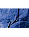 Tradineur - Toldo de polietileno impermeable, lona de protección con ojales de aluminio, exterior, resistente al desgaste (Azul,