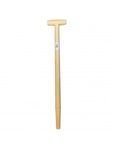 Tradineur - Mango de pala con asa de 76 cm. Repuesto de madera para distientas herramientas con muleta en la parte superior. Pal