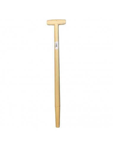 Tradineur - Mango de pala con asa de 76 cm. Repuesto de madera para distientas herramientas con muleta en la parte superior. Pal
