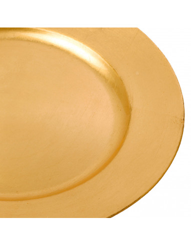 Tradineur - Bajoplato redondo reutilizable de plástico, plato llano decorativo, bandeja para presentación de dulces de Navidad,
