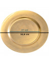 Tradineur - Bajoplato redondo reutilizable de plástico, plato llano decorativo, bandeja para presentación de dulces de Navidad,
