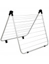 Tradineur - Tendedero plegable de acero para bañera, 10 metros de tendido, soporte para tender ropa, ligero y resistente (Blanco