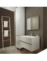 Tradineur - Toallero de pie de bambú, escalera decorativa con 5 peldaños, porta toallas, soporte para apoyar en la pared, baño,