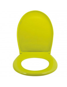 Tradineur - Tapa universal para WC, asiento de polipropileno para inodoro, bisagras ajustables, montaje rápido, fácil de limpiar
