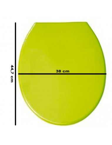 Tradineur - Tapa universal para WC, asiento de polipropileno para inodoro, bisagras ajustables, montaje rápido, fácil de limpiar