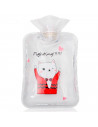 Tradineur - Bolsa para agua caliente de PVC con tapón y forro de terciopelo sintético, aliviar dolores musculares, 2 litros, 30,
