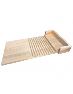 Tradineur - Tabla para lavar ropa a mano, madera natural, lavado manual, lavandería, resistente y duradera, diseño sencillo y pr