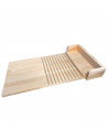 Tradineur - Tabla para lavar ropa a mano, madera natural, lavado manual, lavandería, resistente y duradera, diseño sencillo y pr