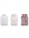 Tradineur - Bolsa para agua caliente de PVC con tapón y forro de terciopelo sintético, aliviar dolores musculares, 2 litros, 30,