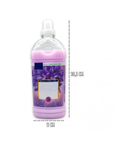 Tradineur - Suavizante rosa - 59 lavados - Aporta a tus prendas una fragancia y suavidad inigualables - Capacidad de 1,30 Litros