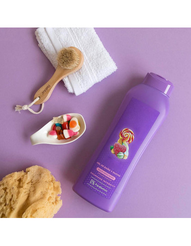 Tradineur - Gel de baño de caramelo fantastico - Sauce con propiedades hidratantes y refrescantes - Capacidad de 650 ml.