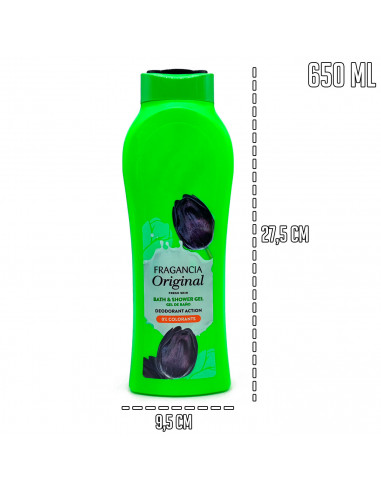 Tradineur - Gel de baño de fragancia original - Sauce con propiedades hidratantes y refrescantes - Capacidad de 650 ml.