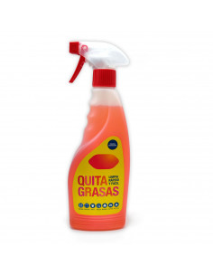 Tradineur - Quitagrasas - Quita grasa, aceites, residuos alimenticios, orgánicos y vegetales - Spray incluido - Capacidad de 750