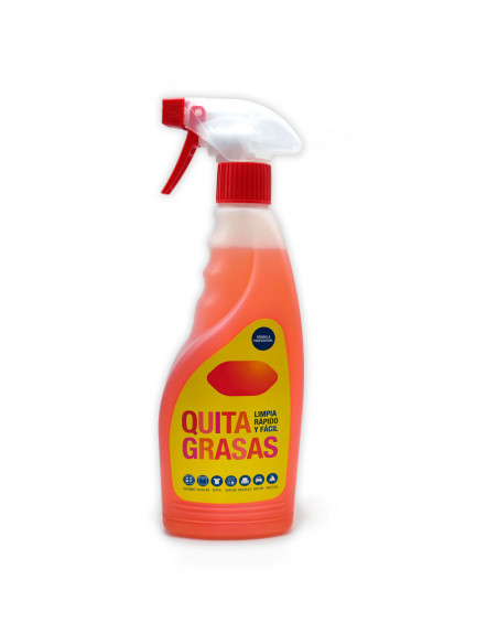 Tradineur - Quitagrasas - Quita grasa, aceites, residuos alimenticios, orgánicos y vegetales - Spray incluido - Capacidad de 750