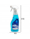 Tradineur - Limpiacristales Ecológico - Artículo para limpieza del hogar - Incluye pulverización - Capacidad 750 ml.