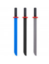 Tradineur - Katana de juguete de espuma eva, espada blanda para niños, complemento de disfraz de ninja, Carnaval, Halloween, fie