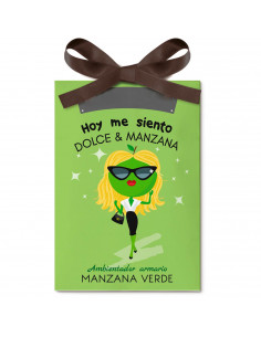 Tradineur - Ambientador en sobre para armarios - Aroma de Manzana Verde - Ideal para aromatizar tu armario con olores dulces.