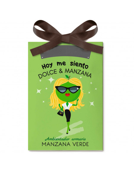 Tradineur - Ambientador en sobre para armarios - Aroma de Manzana Verde - Ideal para aromatizar tu armario con olores dulces.